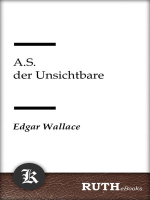 cover image of A.S. der Unsichtbare